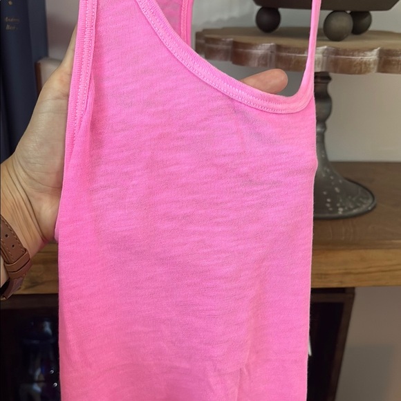 Pink Racerback Tank Top - Picture 3 of 4